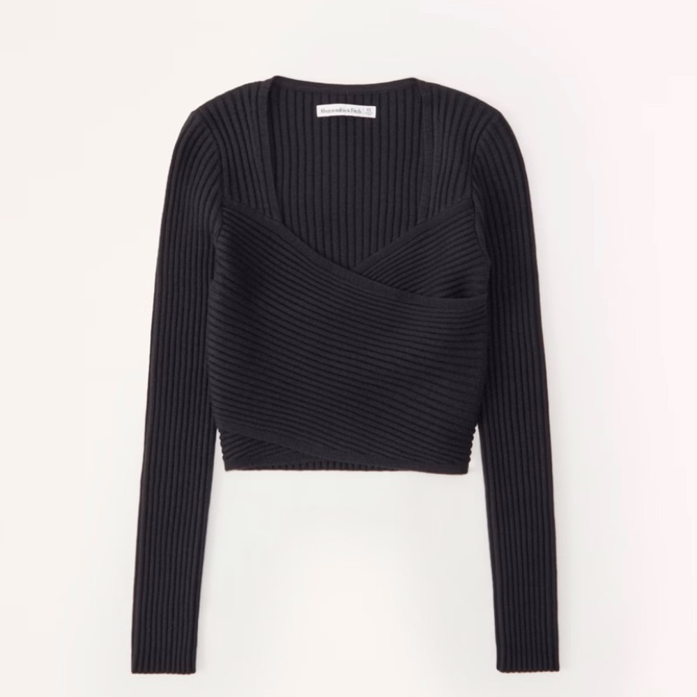 Abercrombie LuxeLoft Wrap Sweater Top